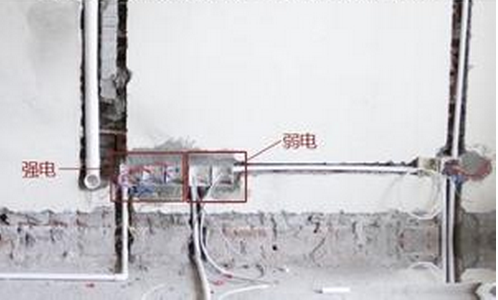 強(qiáng)電、弱電分路走