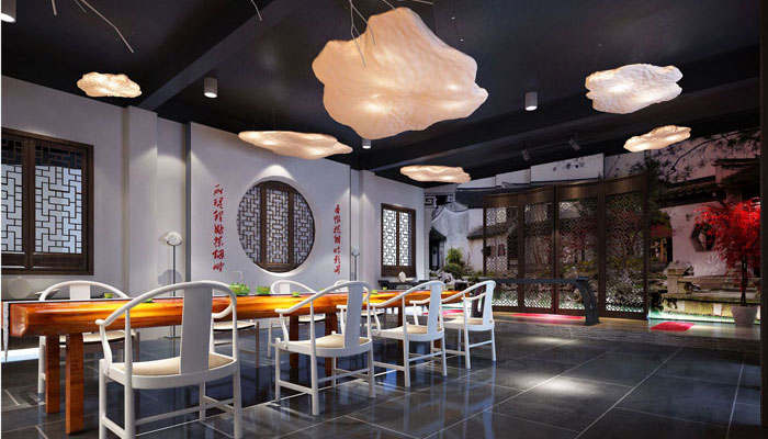 國學(xué)館展廳裝修設(shè)計案例