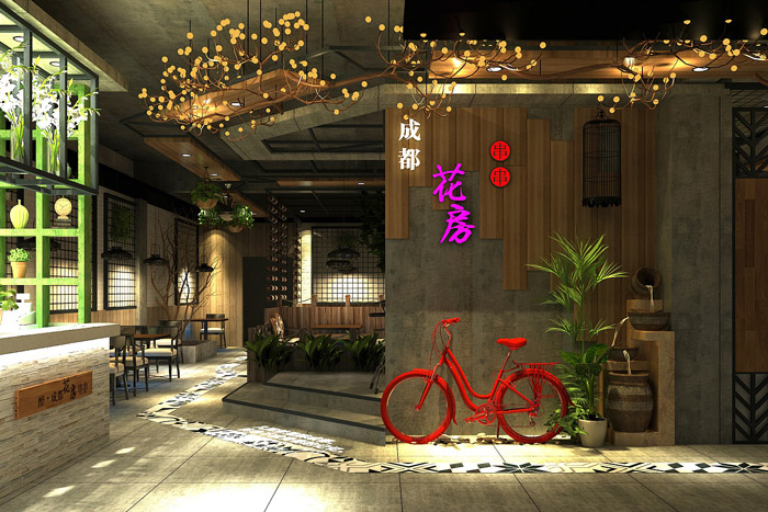 音樂(lè)餐吧前臺(tái)裝修設(shè)計(jì)效果圖